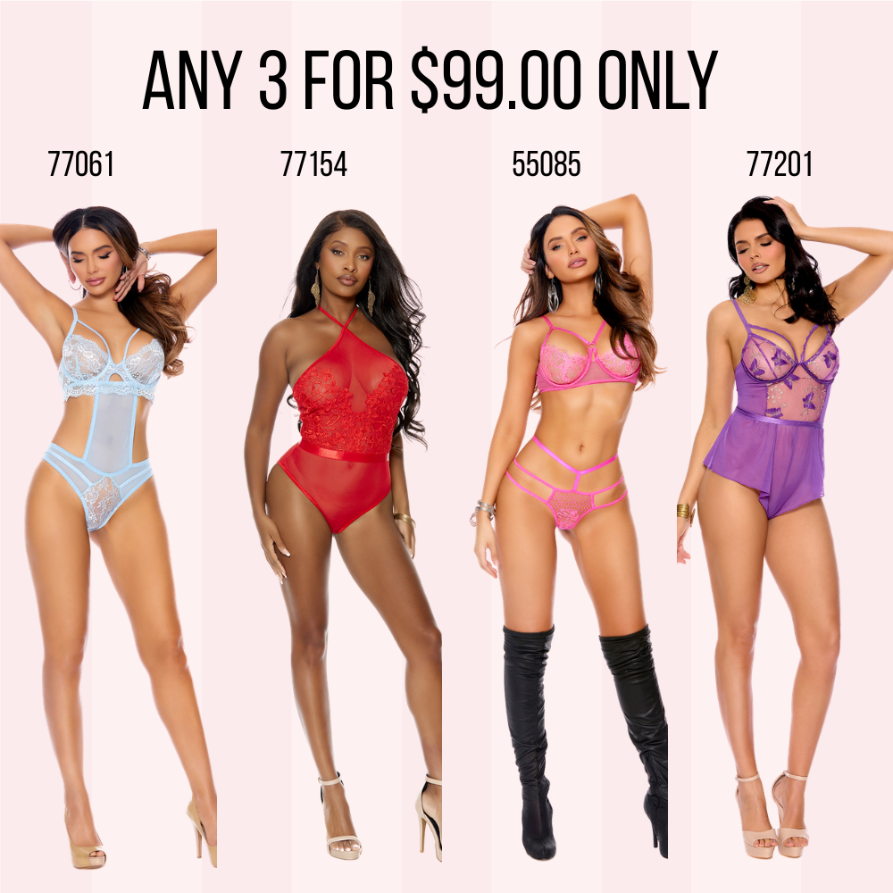 ANY 3 LINGERIE STYLES FOR ONLY $99