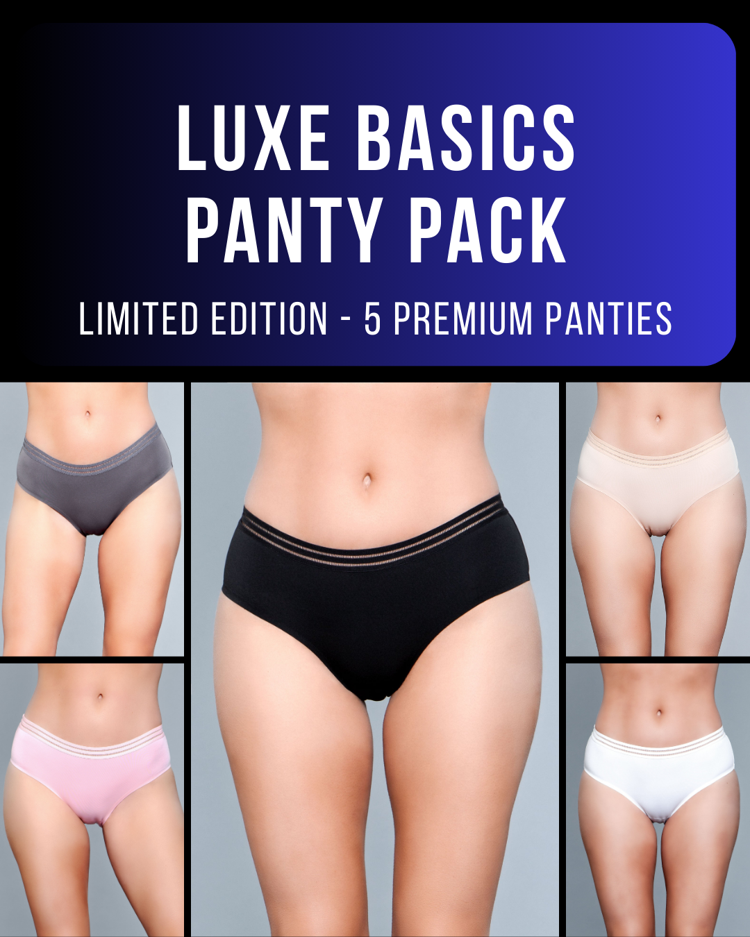 Luxe Basics Panty Pack (5 Pieces)