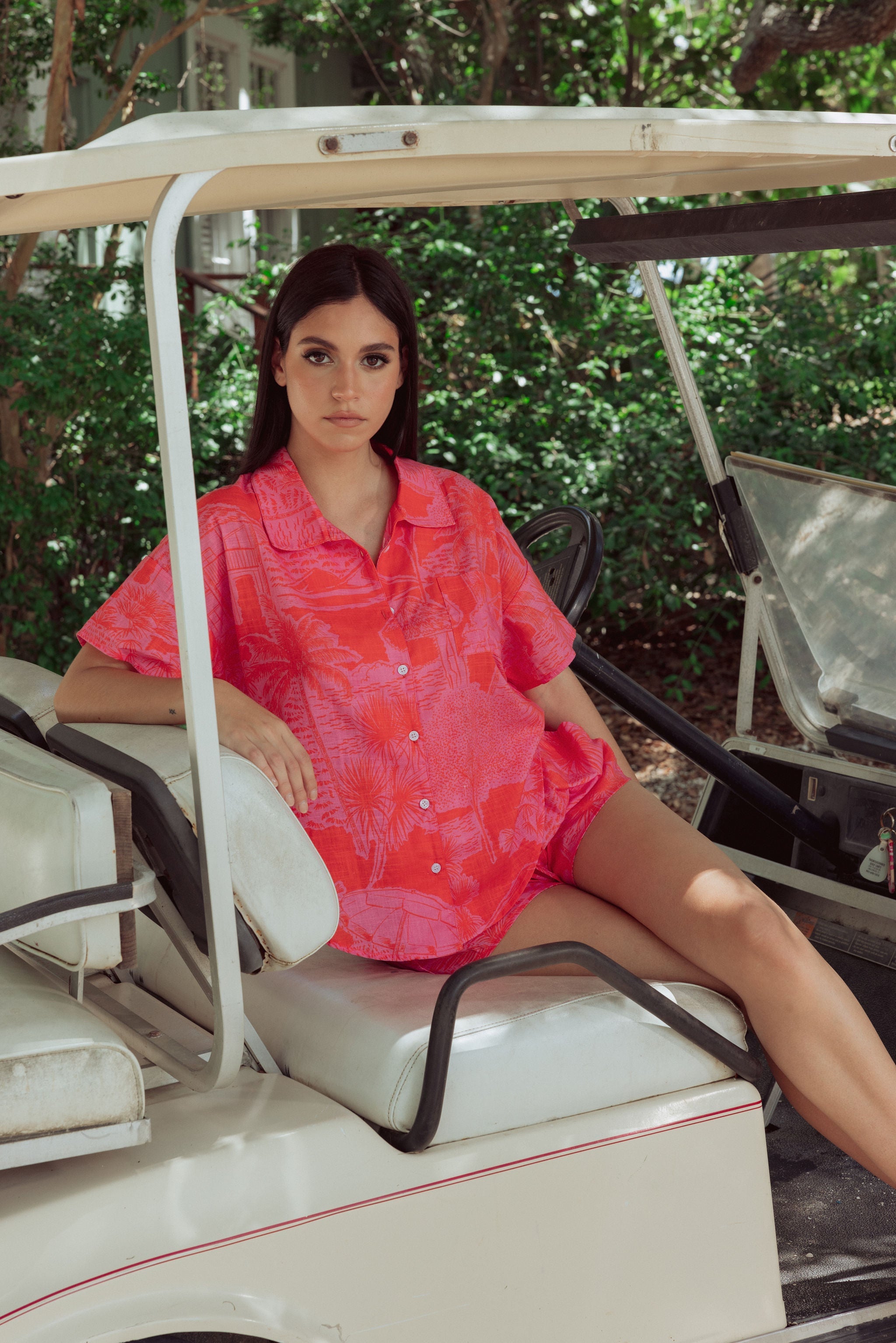 KILO BRAVA TROPICAL TOILE - SHORT PJ SET