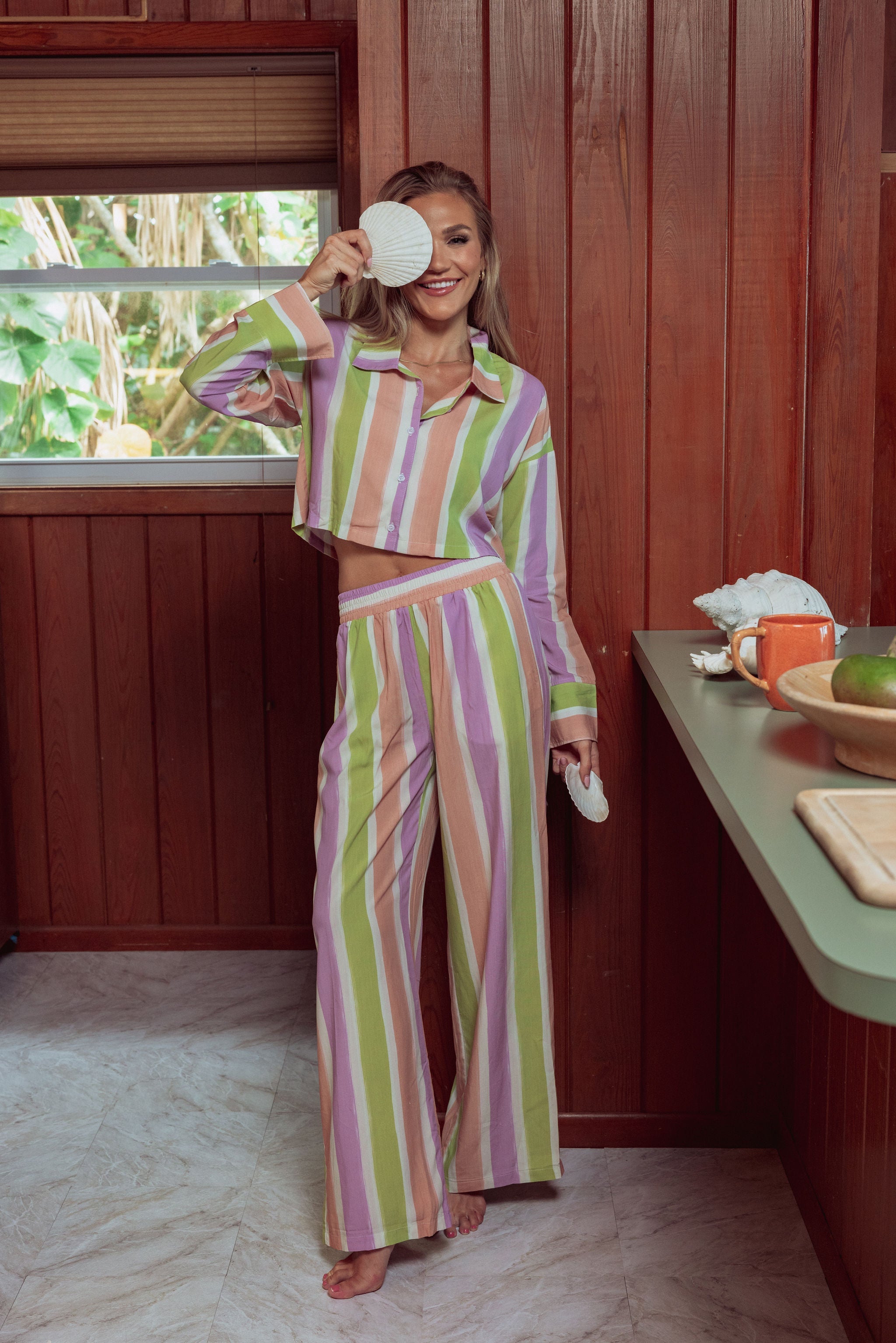 KILO BRAVA PAINTED STRIPE - LONG PJ SET