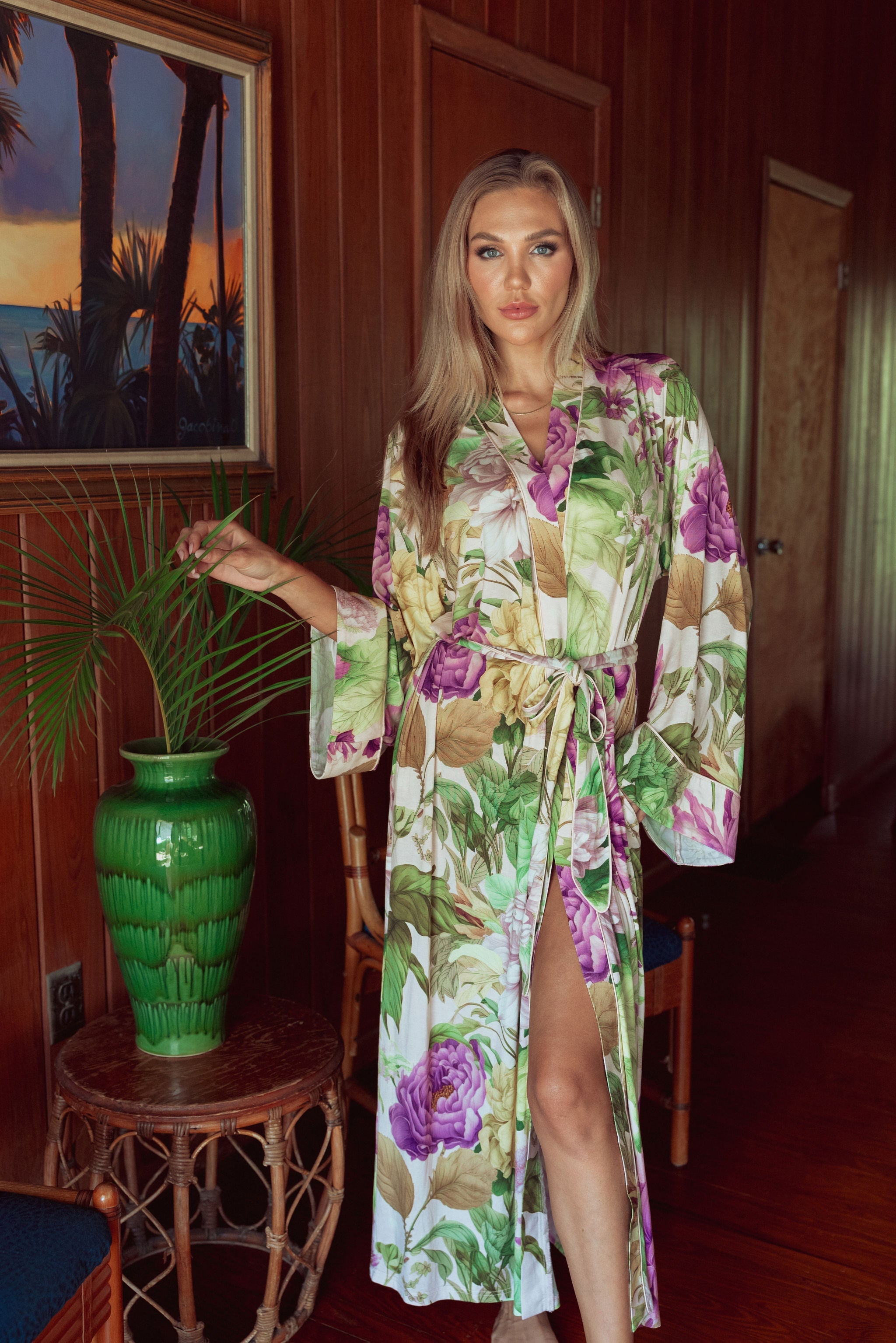 KILO BRAVA SPRING GARDEN MODAL - MAXI ROBE