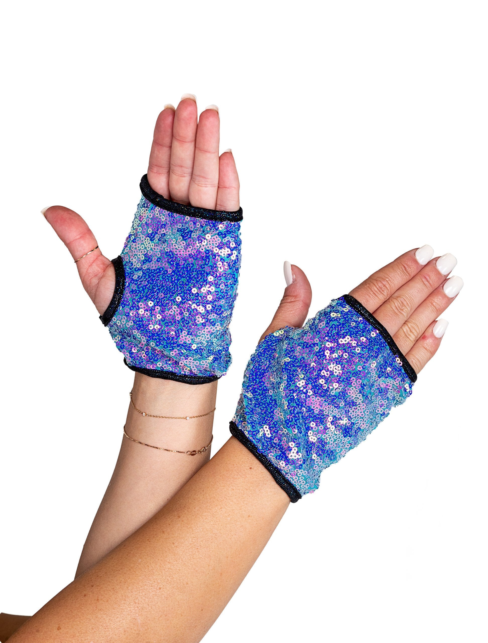 open-finger-sequin-gloves