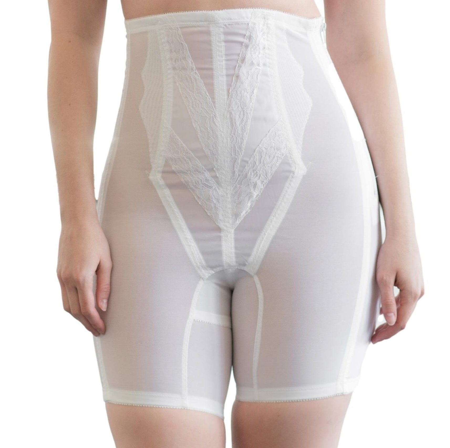 Style 6210 | High Waist Non-Stretch Girdle with Side Zipper | No Give Extra Firm Control