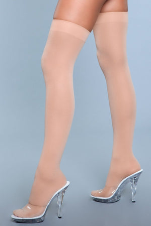 Romina Solid Band Thigh Highs