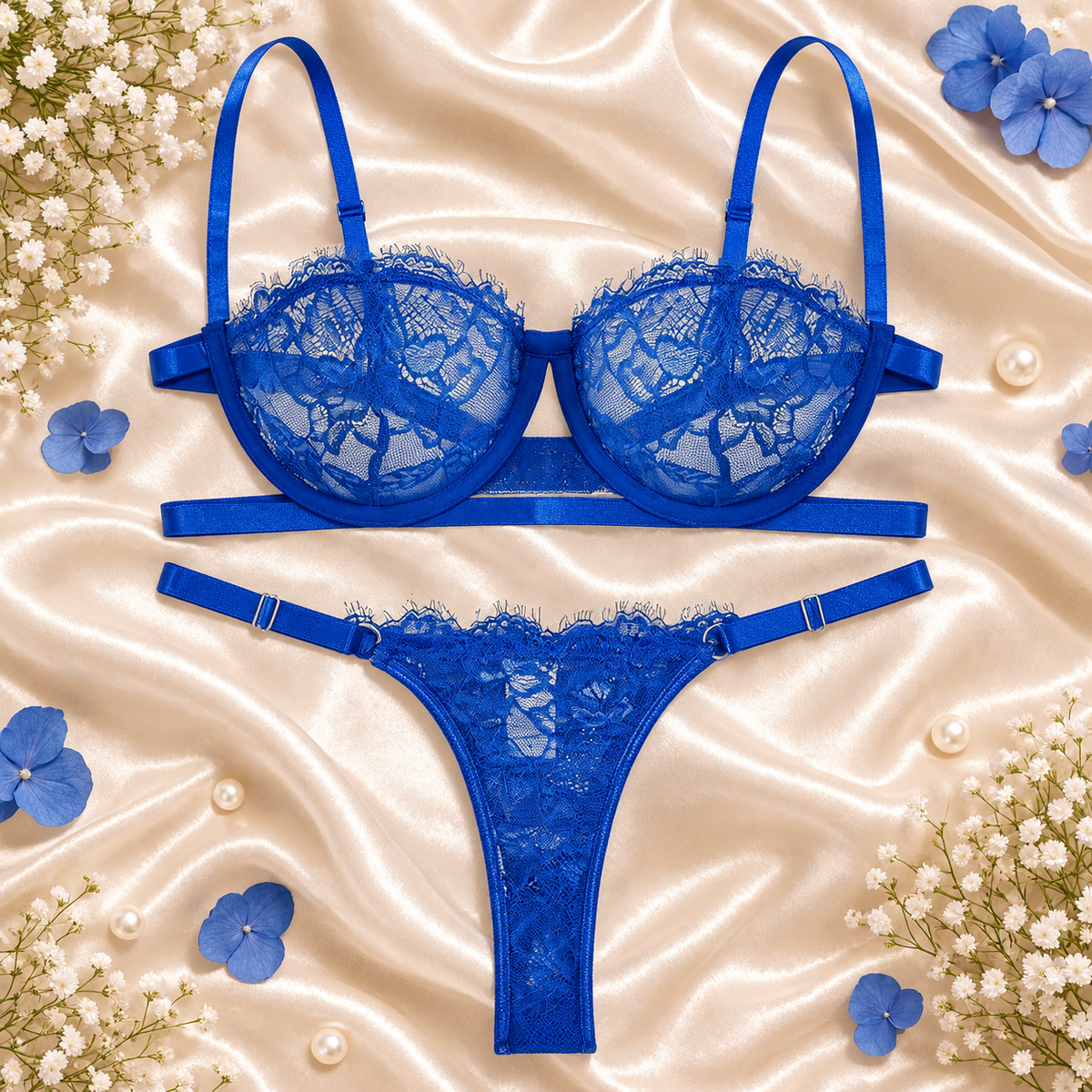 Amélie Lace Bra & Thong Set