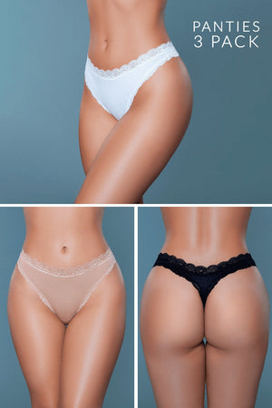 Mandy Thong 3 Pack