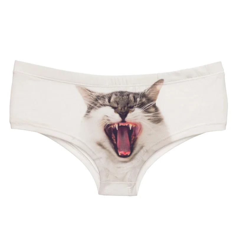 Yawning Cat Funny Panty