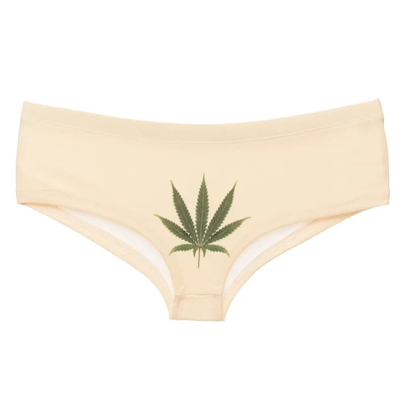 Weed Leaf Funny Panty