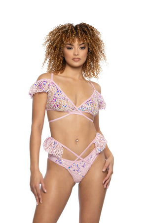 glimmergroove-sequin-lace-ruffle-wrap-top