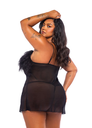 amelia-2-piece-feather-babydoll