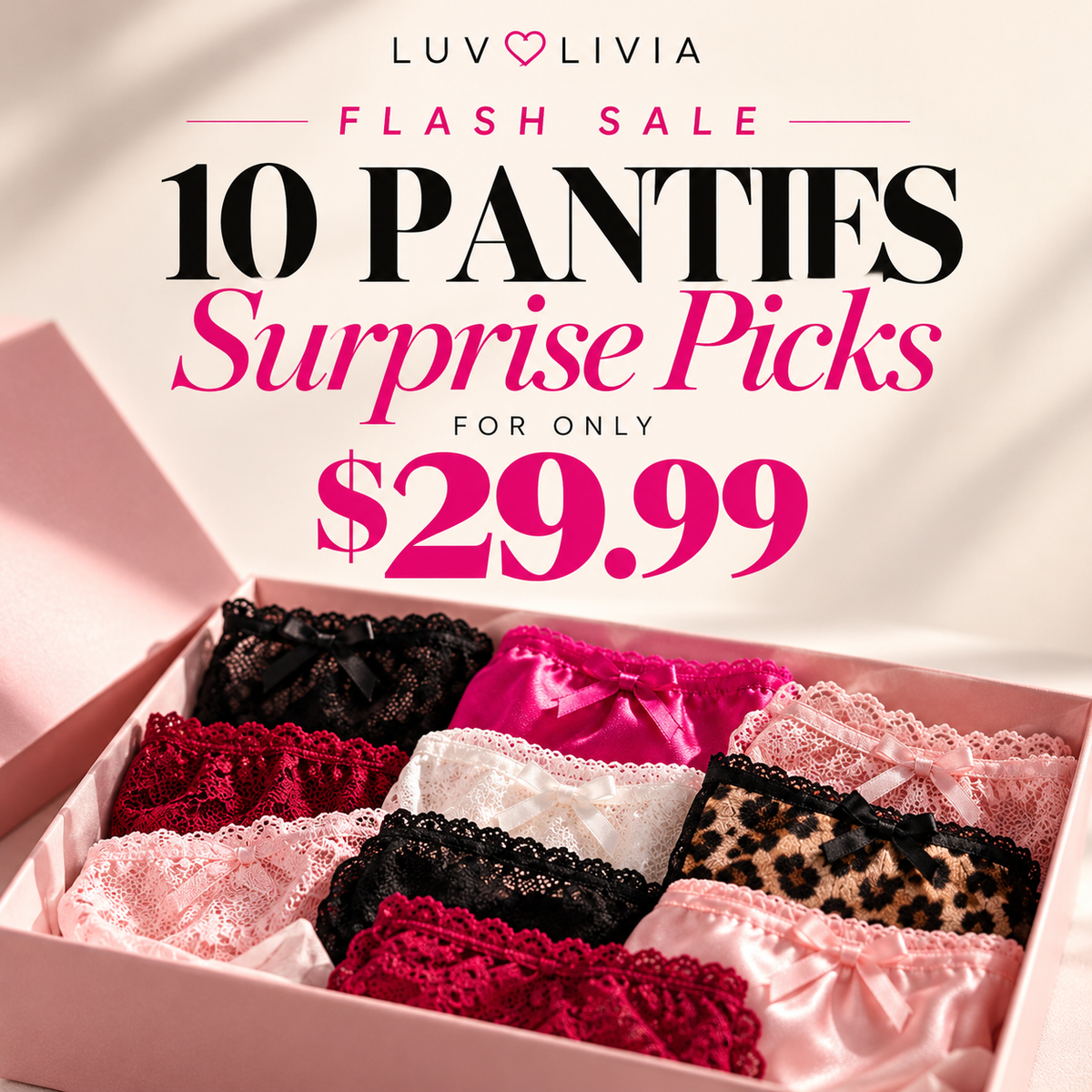 10 for $29.99 Panty Flash Sale