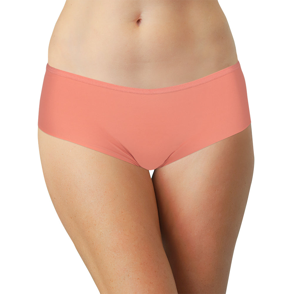 Pink Laser Cut Hipster with Mesh Back