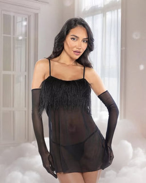 amelia-2-piece-feather-babydoll