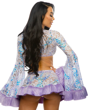 sequin-faux-fur-trimmed-skirt-1