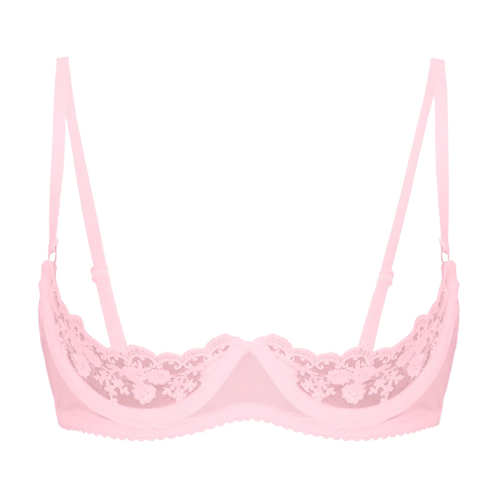 Lorena Half Cup Lifting Bra - Pink