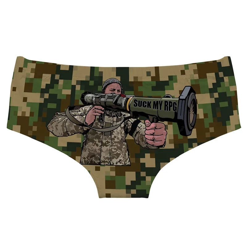 Camouflage Suck My RPG Panty