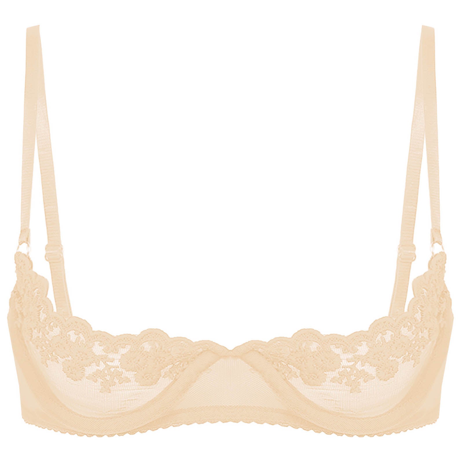 Lorena Half Cup Lifting Bra - Beige