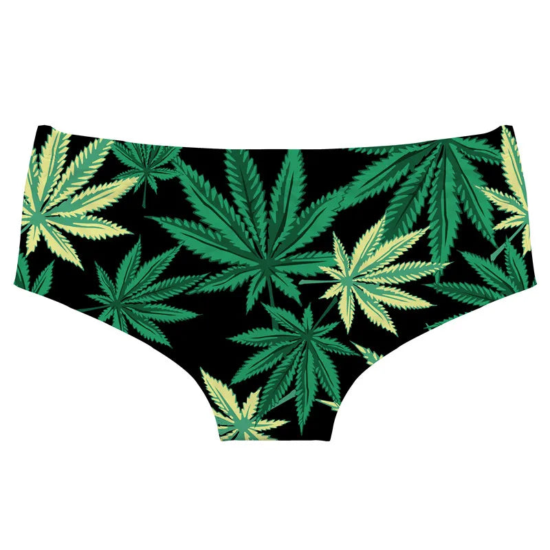 Green Leaf Allover Panty