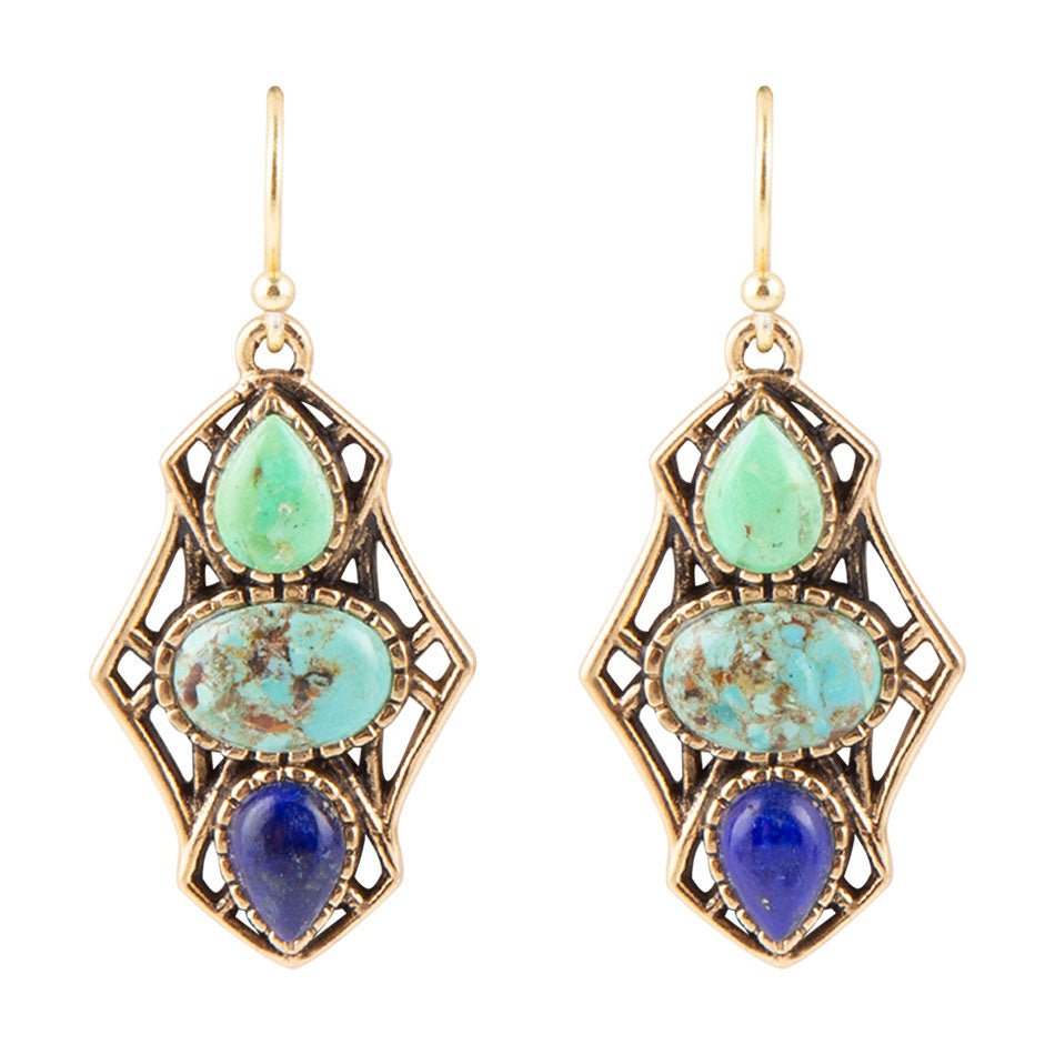 Blue Hues Multi Stone Earring