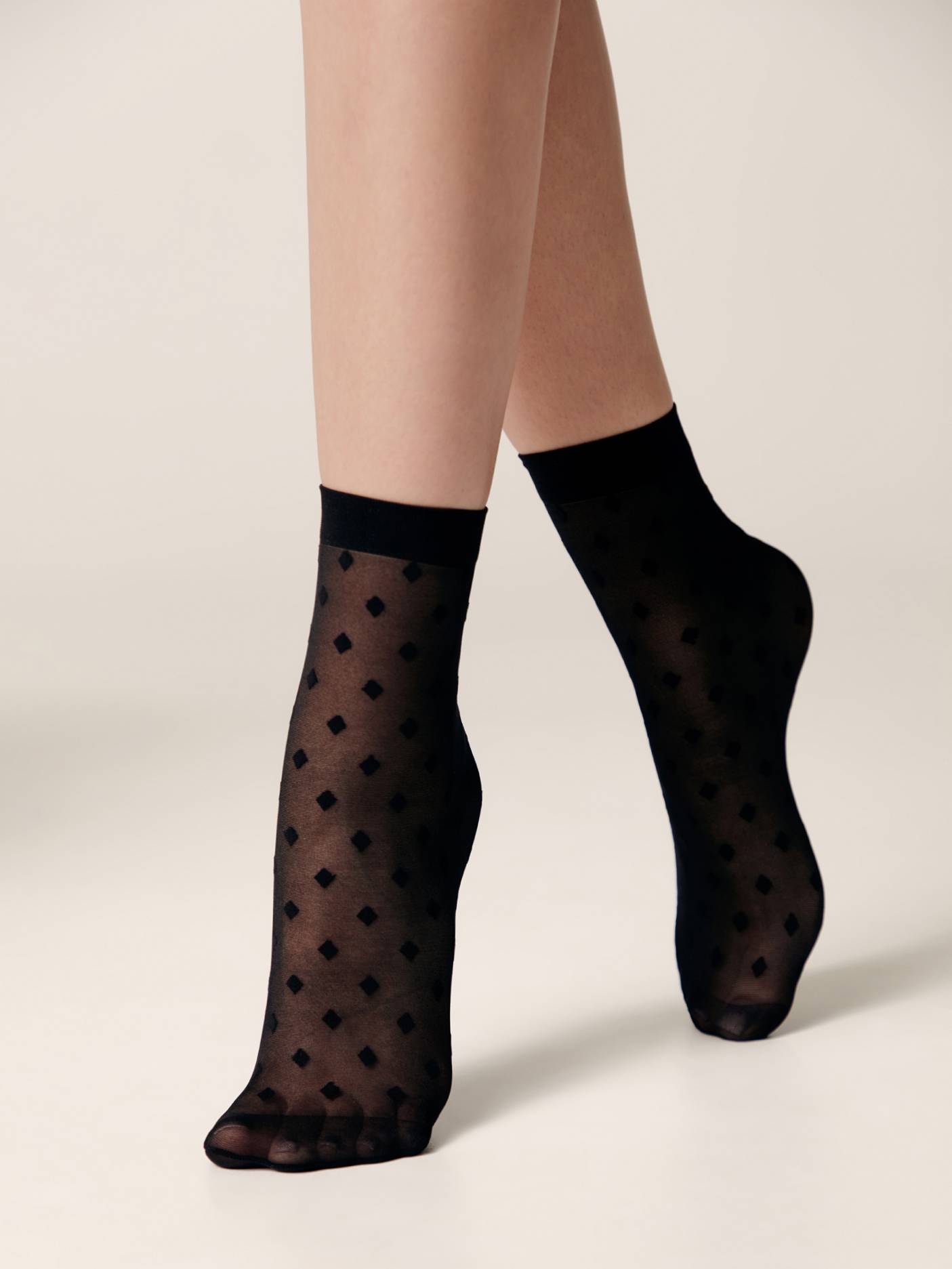 Socks Conte Fantasy - Small Diamond Pattern