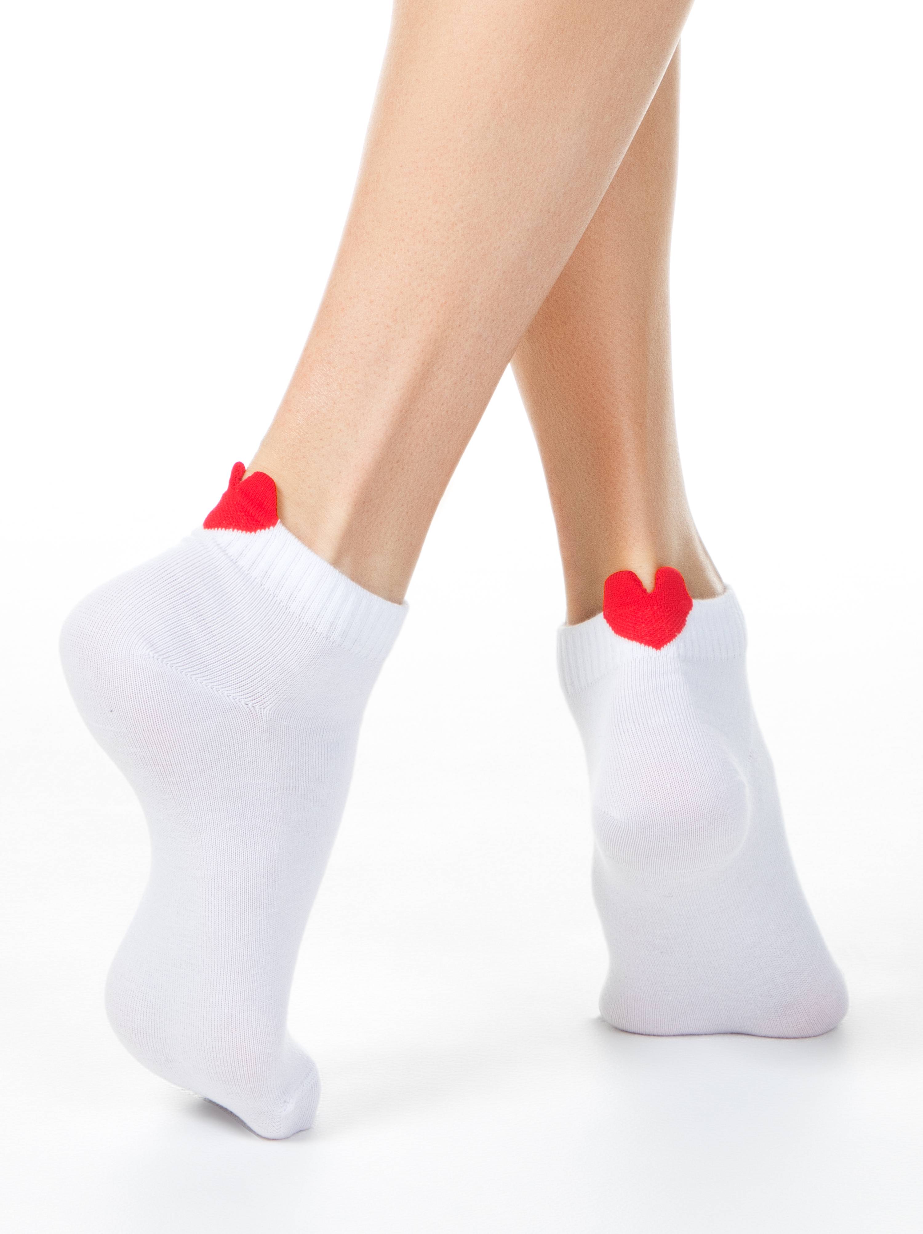 Cotton Ankle Socks Conte Active - 221 Picot Heart
