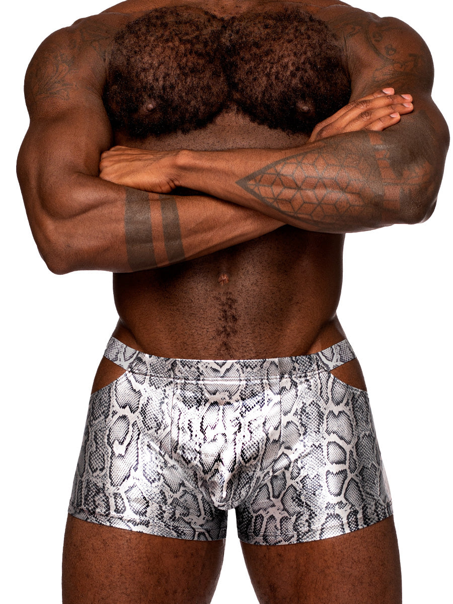 "s'naked Pouch Short - Small - Silver/black MP-153282SKSM"