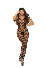 Isabella Crochet Footless Bodystocking