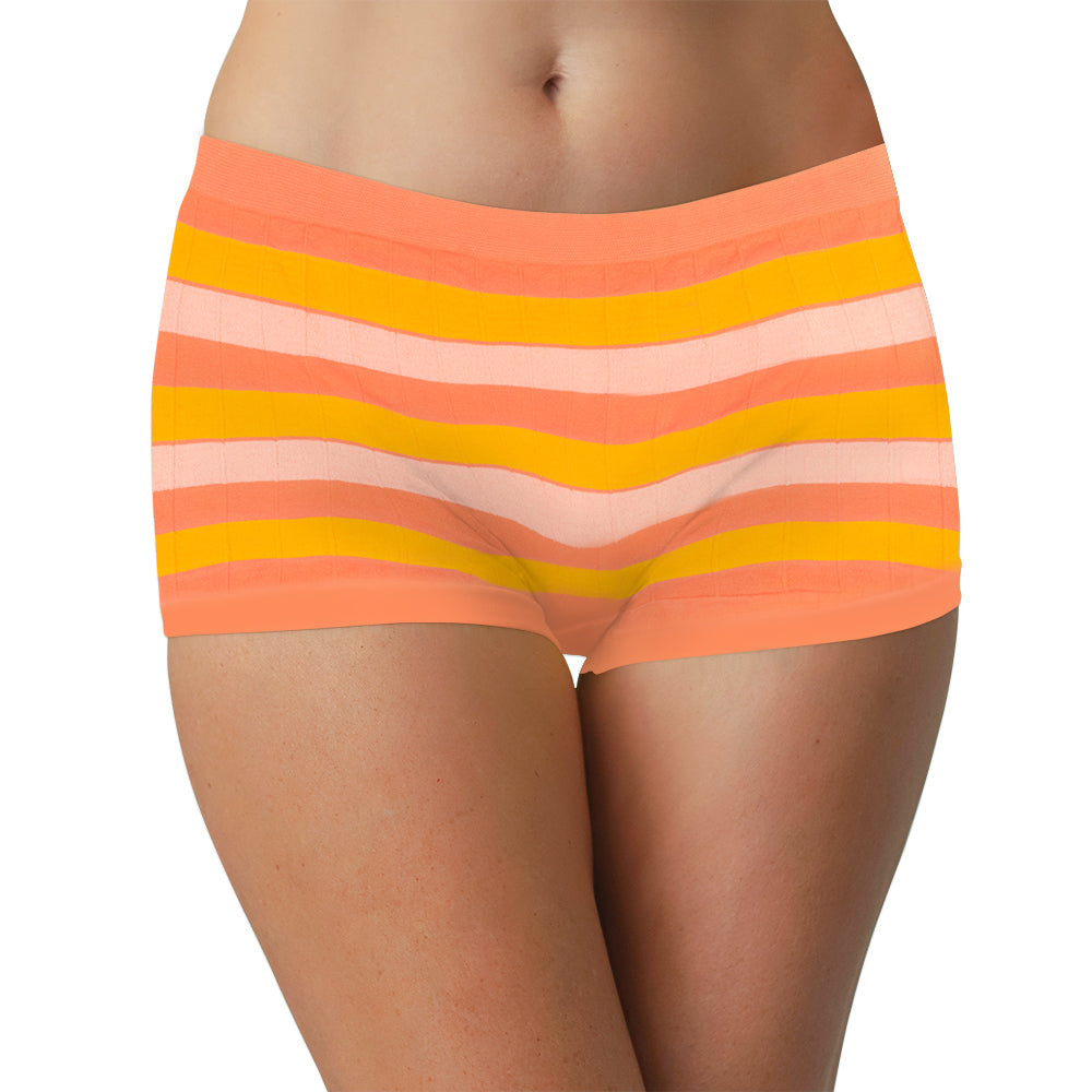 Seamless Stripe Tag Free Boyshort