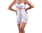 Style 6209 | Breathable High Waist Thigh Slimmer | No Roll Power Mesh Hourglass Shaper |  Firm to Extra Firm Support