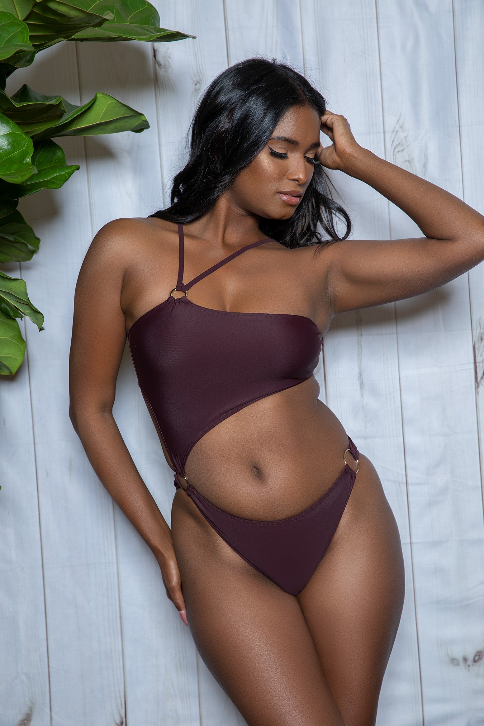 Lola Strappy One Shoulder Swimsuit
