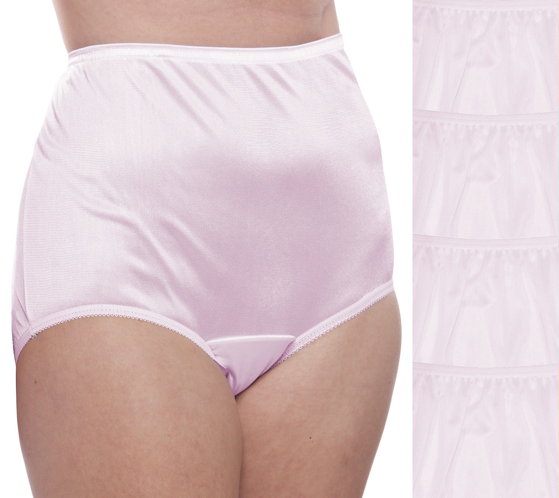 Nylon Brief Panty (Style 331/Plain Jane) 4 Pack in Lilac