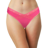 V-Front Modal Thong with Lace