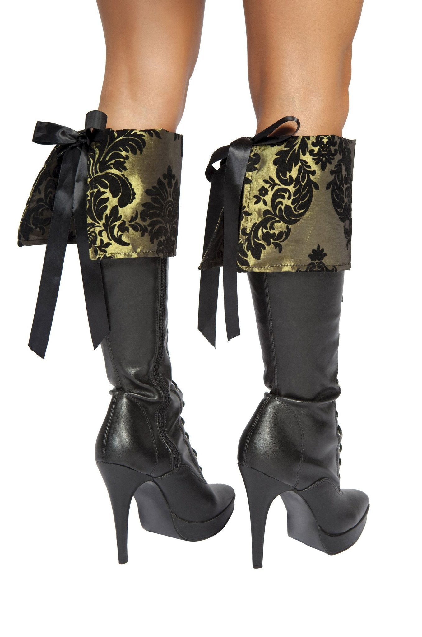 pair-of-green-and-black-boot-cuffs