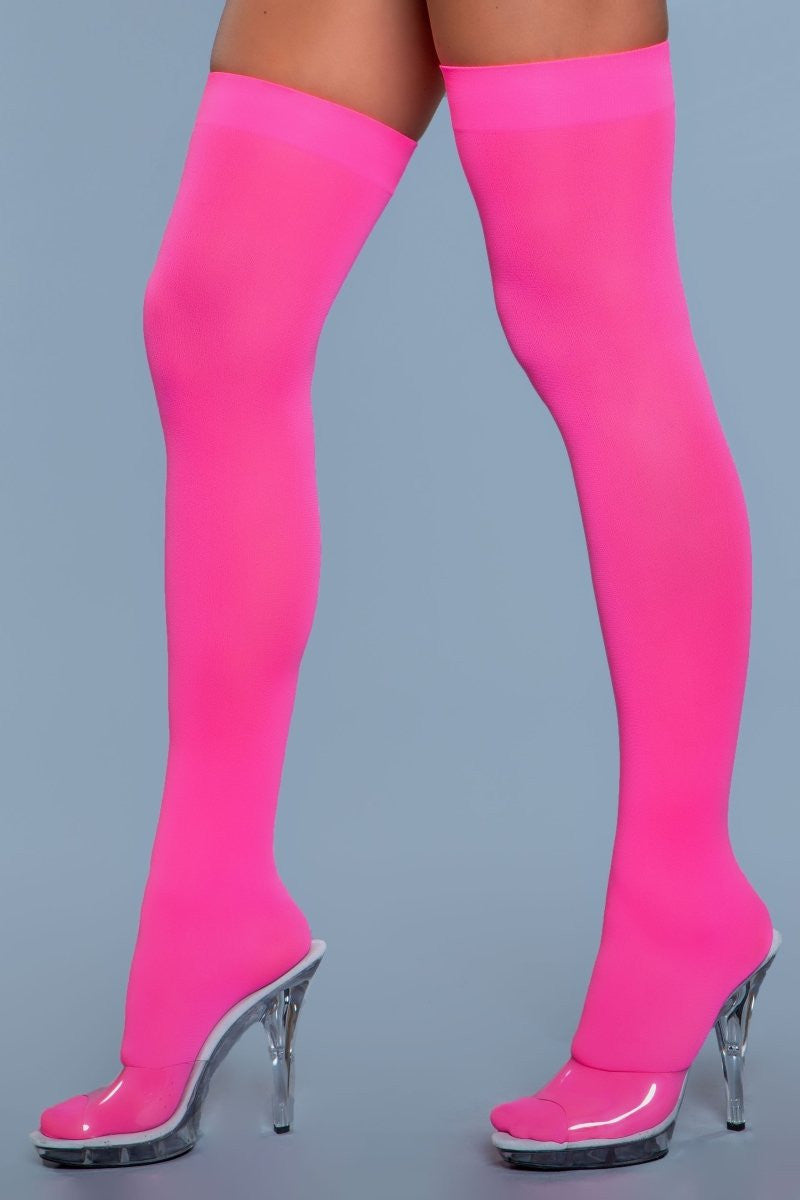 Romina Solid Band Thigh Highs