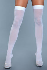 Romina Solid Band Thigh Highs