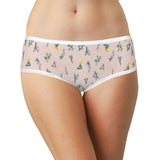 Floral Printed Mesh Hipster