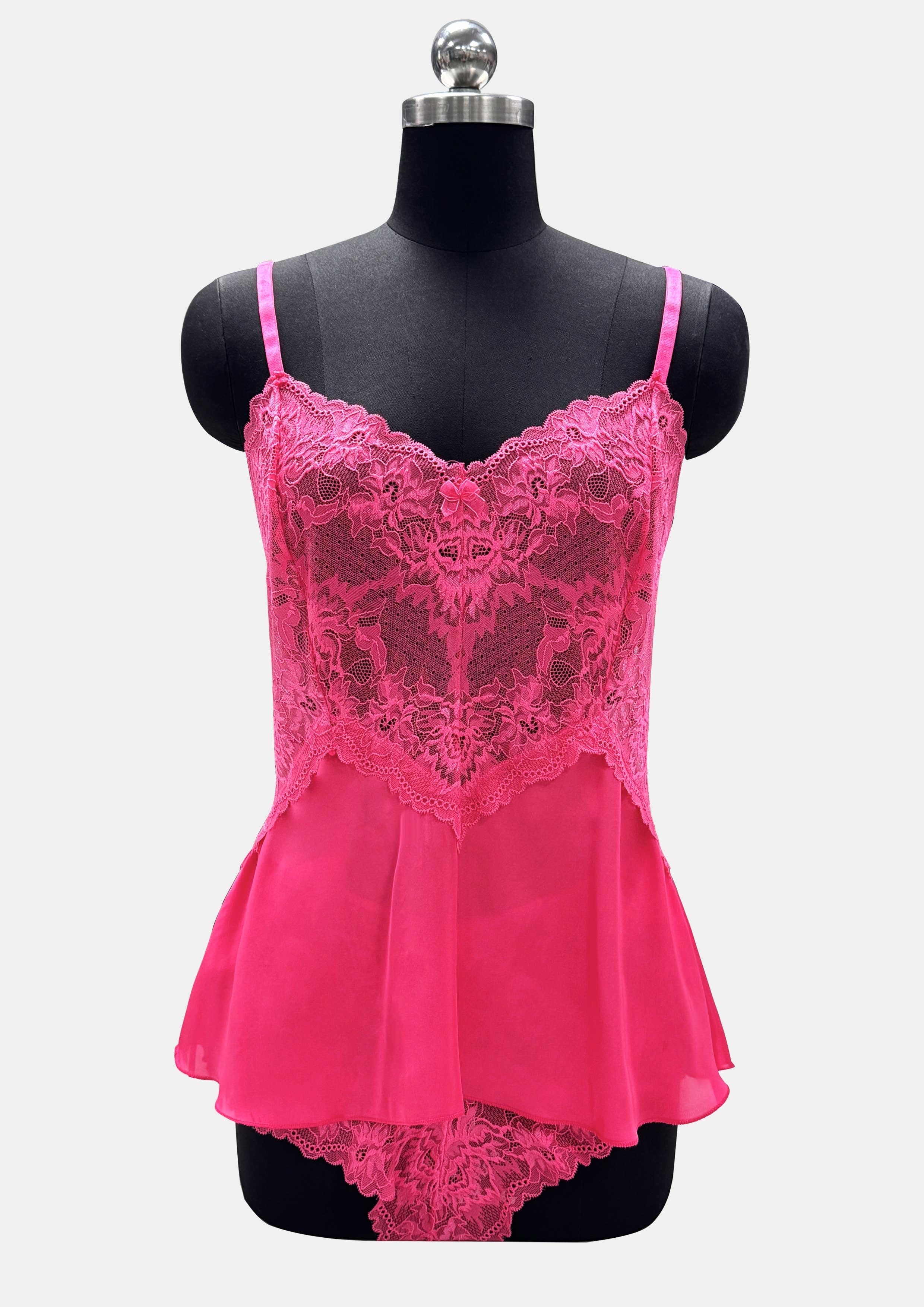 Guava Pink A-line Babydoll Set
