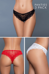 Zoie Brazilian Panty (3 Pack)