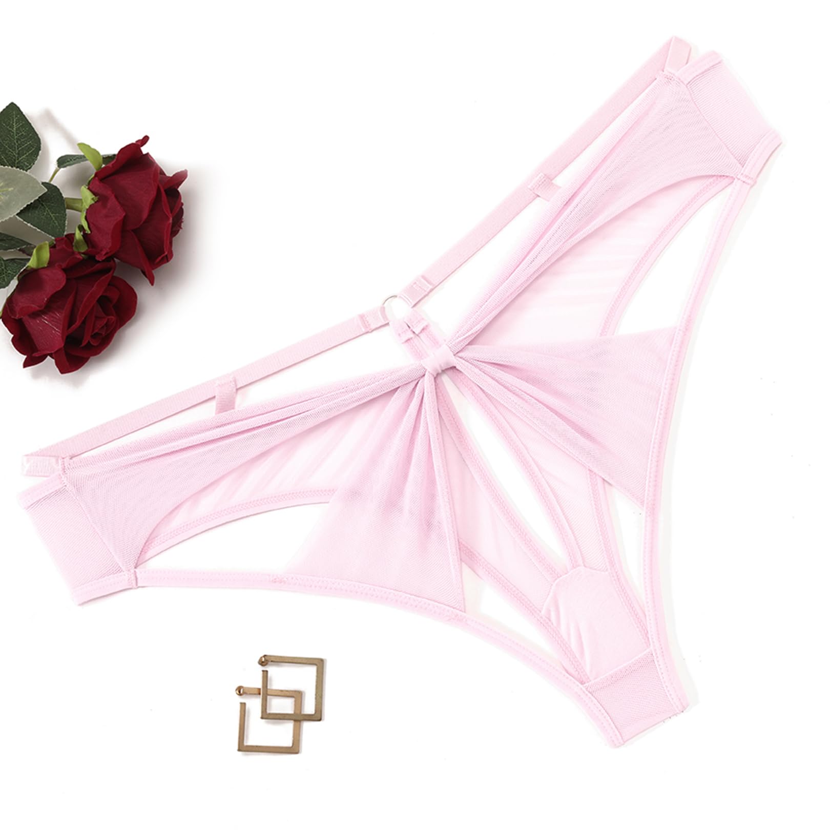 Sienna Mesh Cutout Thong