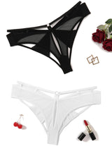 Sienna Mesh Cutout Thong