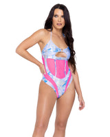 cloud-print-sheer-romper