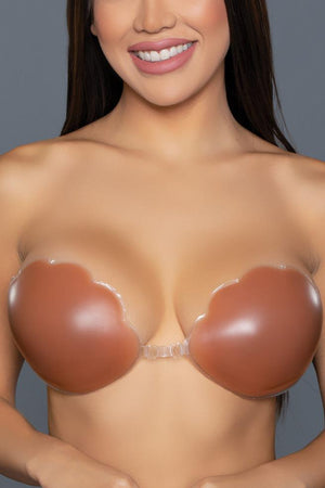 Scalloped Edge Silicone Bra