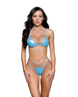 Iridescent Foil Ring 2PC Bikini Set