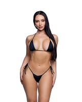 2PC Tie-Side Bikini Set Sexy String Rave Swimwear