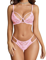 Elegant Sin Push-Up Lace Lingerie Set