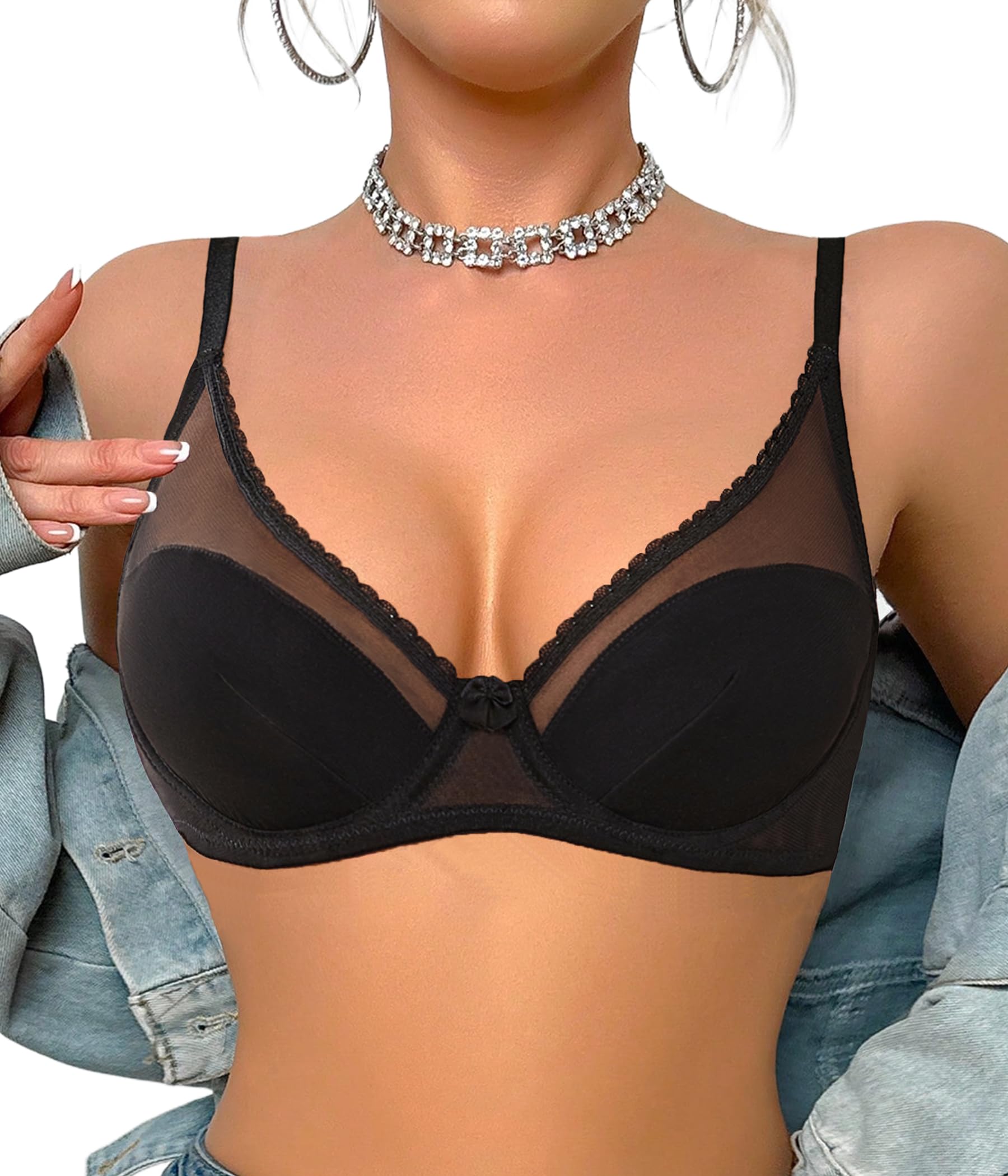 Willow Plunge Mesh Bra