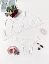 Forbidden Desire Cutout Lace Lingerie Set