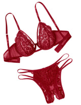 Elegant Sin Push-Up Lace Lingerie Set