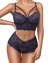 Velvet Charm Lace Lingerie Set