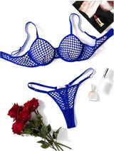 Midnight Temptation Fishnet Lingerie Set